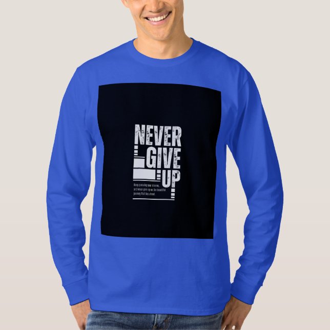 Camiseta nunca desista  (Frente)