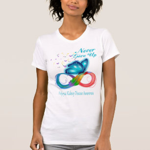 Camiseta Nunca Desista Da Consciência Da Doença Renal Pol