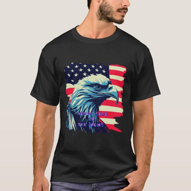 Camiseta Nunca Desista Da Luta Contra A Arte Americana (Frente)