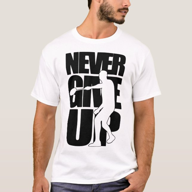 Camiseta NUNCA DESISTA DO Badminton (Frente)