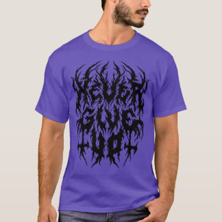 Camiseta Nunca desista do Grunge Aestético dos anos 90 Blac