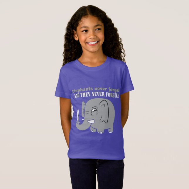 Camiseta Nunca Desista Elefante (Frente Completa)