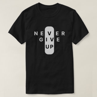 Camiseta Nunca Desista | Tipografia Minimalista Moderna