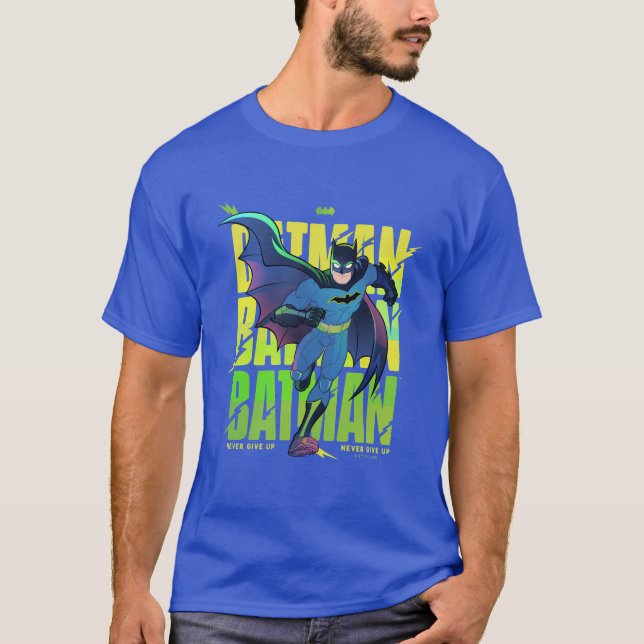 Camiseta Nunca Desistir do Batman Executando Gráfico (Frente)