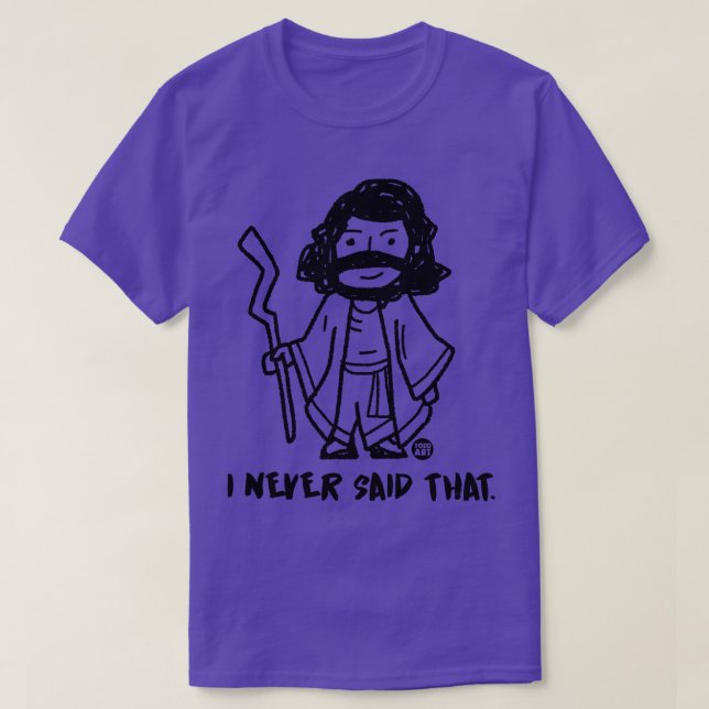 CAMISETA NUNCA DISSE QUE JESUS (Frente do Design)