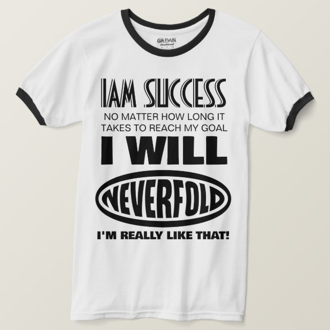 CAMISETA NUNCA DOBRE (Frente do Design)