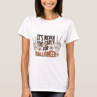 Camiseta Nunca é cedo demais para o Dia das Bruxas