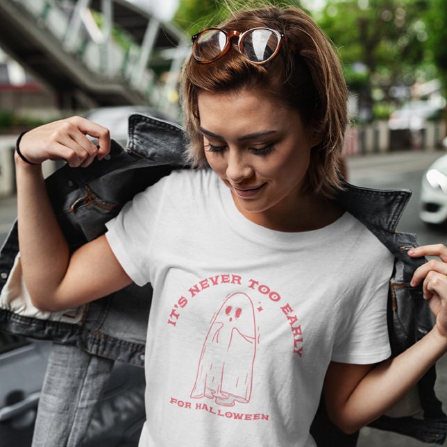 Camiseta Nunca é cedo demais para o Dia das Bruxas (Criador carregado)