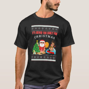 Camiseta Nunca É Muito Cedo Para Rena De Surf De Natal