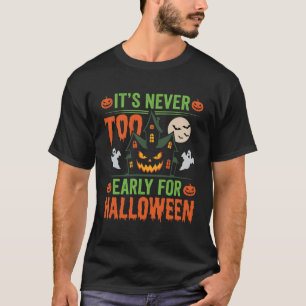 Camiseta Nunca é Tarde Demais para a Casa Assombrada de Hal