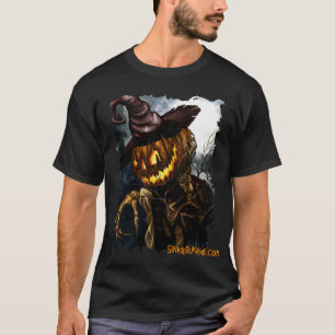 Camiseta Nunca enterre um cadáver em um remendo da abóbor