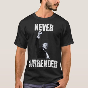 Camiseta Nunca Entregue Trump Usa Eleição Retro Rally Sho