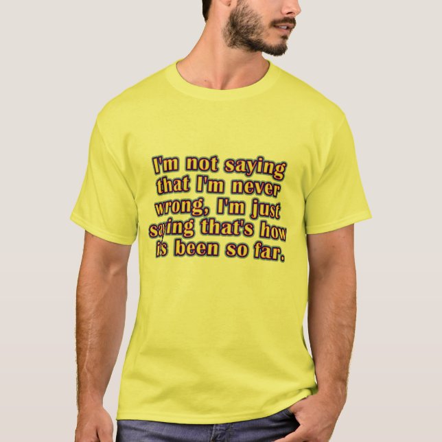 Camiseta Nunca Errado (Frente)