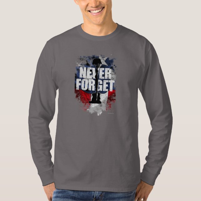 Camiseta Nunca Esqueça (Dia da Memória) (Frente)