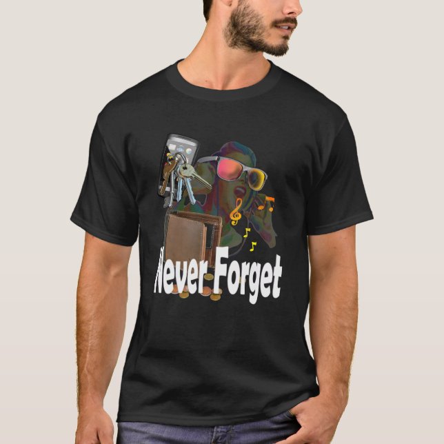 Camiseta Nunca- Esqueça estes itens (Frente)