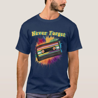 Camiseta Nunca Esqueça Fita Cassete VHS amigos