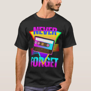 Camiseta Nunca Esqueça Gravador de Fita Cassete Retro