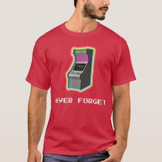 Camiseta Nunca Esqueça Jogos de Arcade Jogos Retro Vintage