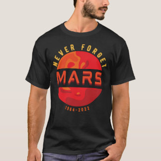 Camiseta Nunca Esqueça Marte Tee Retro Estilo Engraçado Ciê