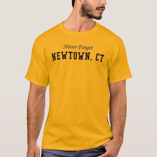 Camiseta Nunca esqueça Newtown CT (Frente)