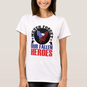 Camiseta Nunca esqueça nossos Heróis Falidos