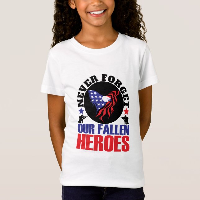 Camiseta Nunca esqueça nossos Heróis Falidos (Frente)