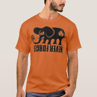 Camiseta Nunca esqueça o design de skate de etiqueta preta