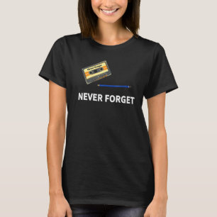 Camiseta Nunca Esqueça o Lápis de Cassete