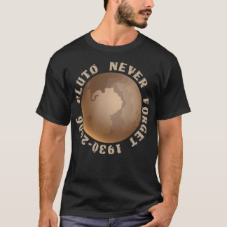 Camiseta Nunca Esqueça o Planeta Gráfico de Espaço de Plutã
