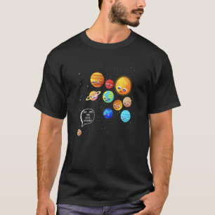 Camiseta Nunca Esqueça o Sistema Solar do Espaço do Planeta