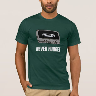Camiseta Nunca esqueça o t-shirt da obscuridade da cassete