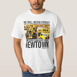 Camiseta Nunca esqueça o Tshirt 3 da tragédia de Newtown