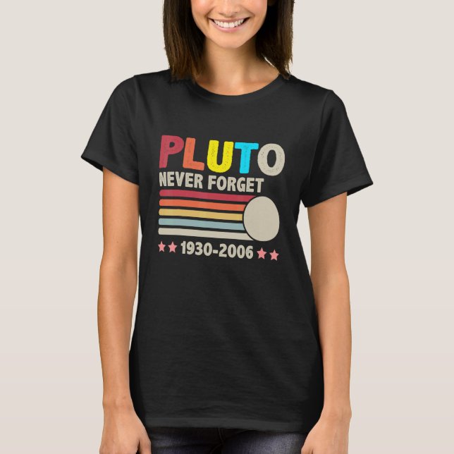 Camiseta Nunca Esqueça Plutão 1930 2006 Ciência Espacial Re (Frente)