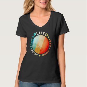 Camiseta Nunca Esqueça Plutão Funny Retro Planet Space Scie