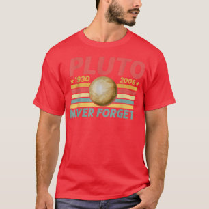 Camiseta Nunca Esqueça Plutão Funny Retro Vintage Funny Spa