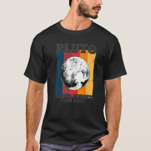 Camiseta Nunca Esqueça Plutão Retro Estilo Engraçado Ciênci