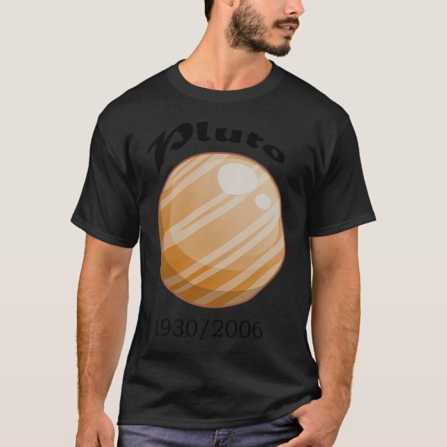 Camiseta Nunca Esqueça Plutão Retro Estilo Engraçado Ciênci (Frente)