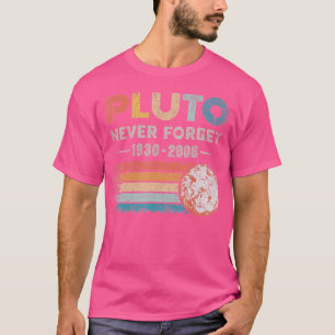Camiseta Nunca Esqueça Plutão Retro Style Space Science ast