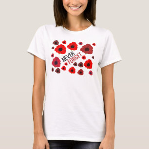Camiseta Nunca Esqueça, Poppy Flower