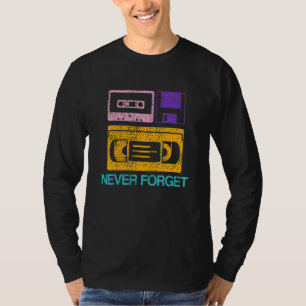 Camiseta Nunca Esqueça Retro Vintage Legal Anos 80 90 Geeky
