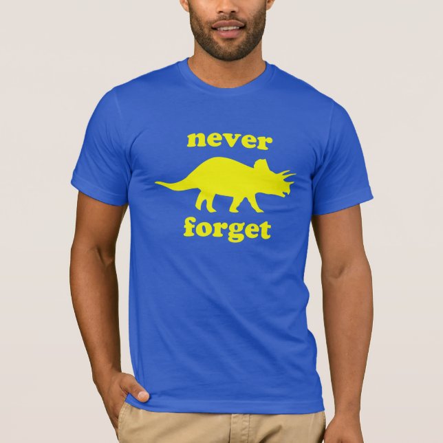 Camiseta Nunca esqueça - Torosaur adolescente (Frente)