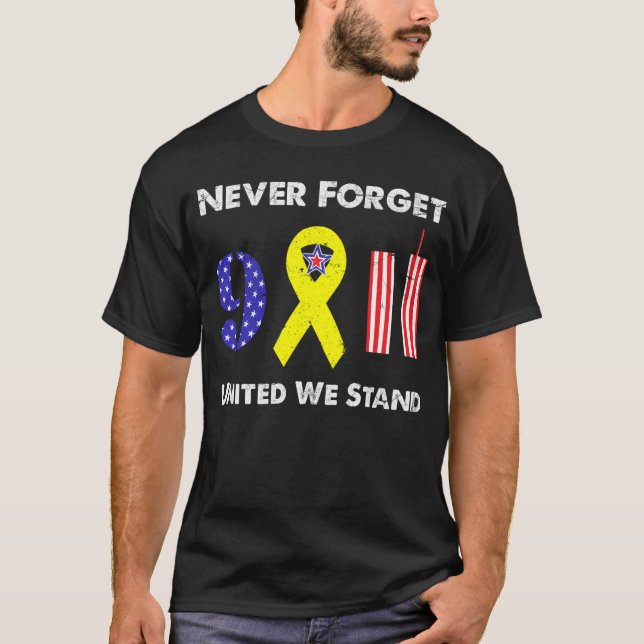 Camiseta Nunca Esqueçamos 9 11 Unidos (Frente)