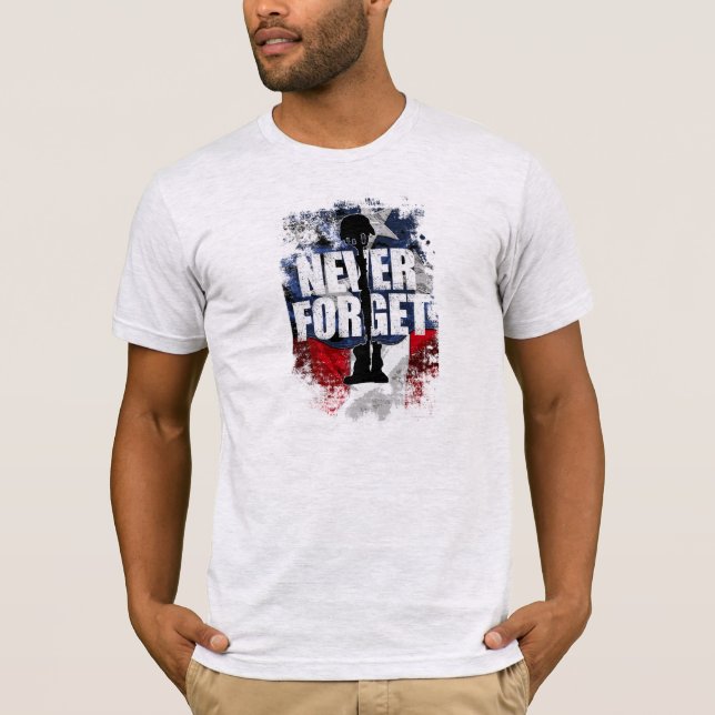 Camiseta Nunca Esquecer (Dia do Memorial) (Frente)