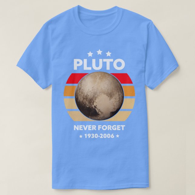 Camiseta Nunca Esquecer Plutão (Frente do Design)