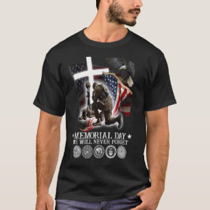 Camiseta Nunca Esqueceremos O Dia Memorial Patriótico Dos E
