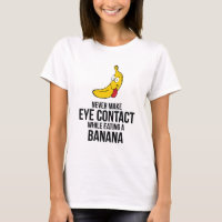 Nunca faça o olhar directamente nos olhos ao comer