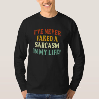 Camiseta Nunca Fingi Um Sarcasmo Na Minha Vida Dizendo 6