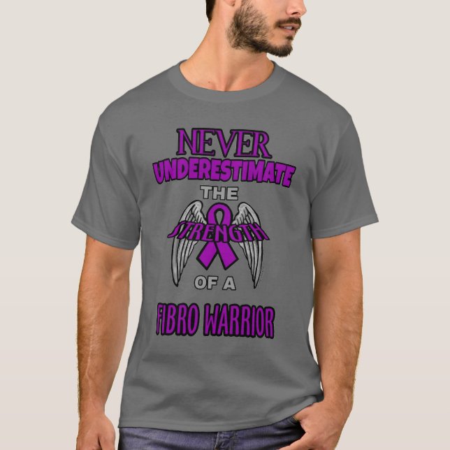 Camiseta Nunca… guerreiro fibro (Frente)