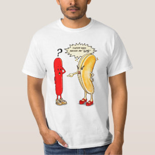 Camiseta nunca houve um nós ' LINGUIÇA & PÃES