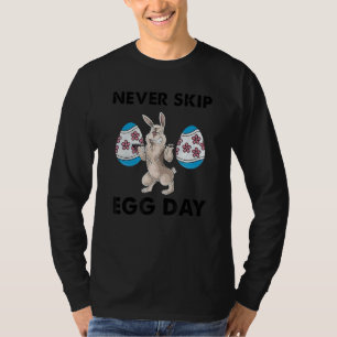 Camiseta Nunca Ignore o Coelho do Ovo Levantamento G